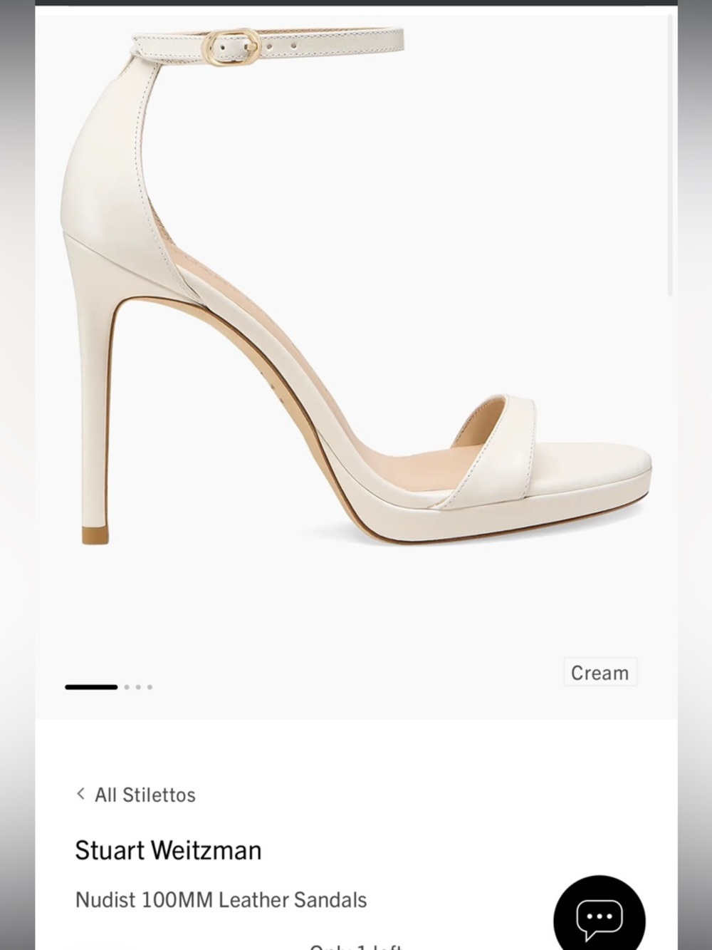 Stuart Weitzman nudist platform heeled sandal
